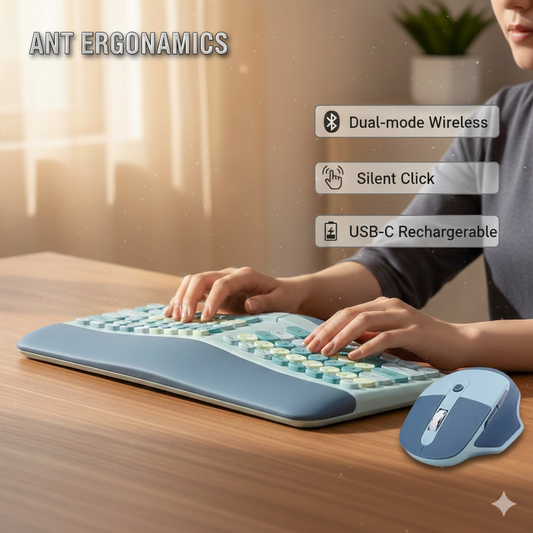 Ergonomic Keyboard & Mouse Set