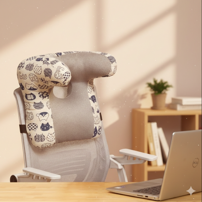 Ergonomic Office Pillow for Neck and Back Support