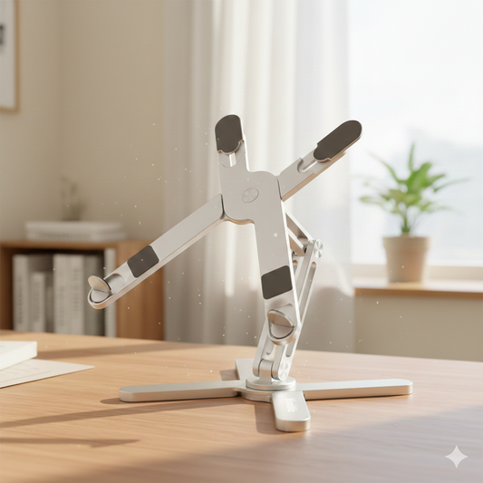 Adjustable Aluminum Laptop Stand with Cooling Support 360° Rotation